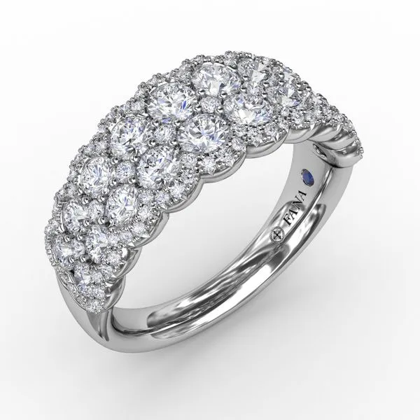 Multi-Layered Round Diamond Band Castle Couture Fine Jewelry Manalapan, NJ