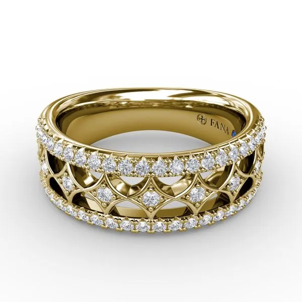 Vintage Diamond Band Image 2 Castle Couture Fine Jewelry Manalapan, NJ