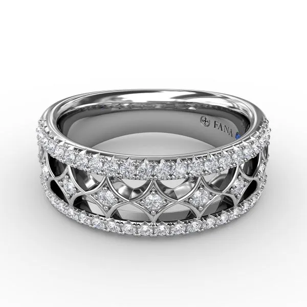 Vintage Diamond Band Image 2 Castle Couture Fine Jewelry Manalapan, NJ
