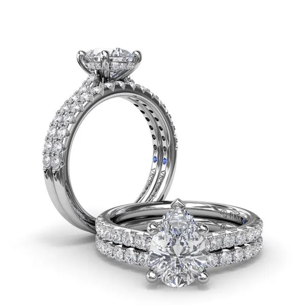 Classic Pear Solitaire With Hidden Halo Image 4 Graham Jewelers Wayzata, MN