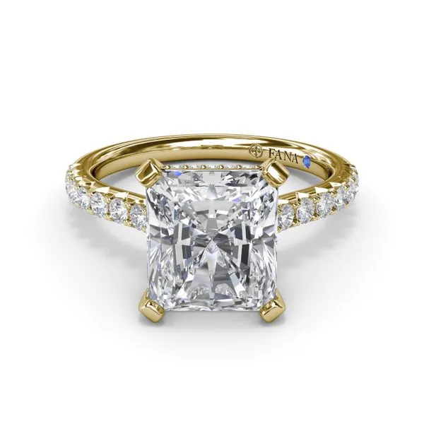 Classic Radiant Solitaire With Hidden Halo Image 3 Graham Jewelers Wayzata, MN