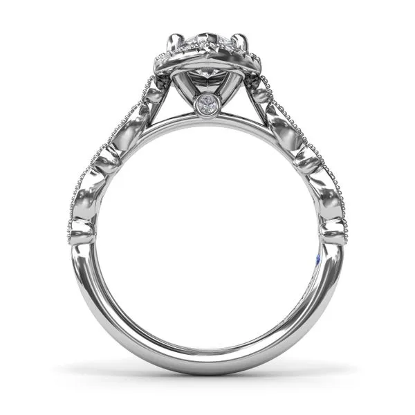 Classic Marquise Engagement Ring with Detailed Milgrain Band Image 2 Molinelli's Jewelers Pocatello, ID
