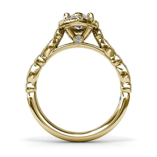 Classic Marquise Engagement Ring with Detailed Milgrain Band Image 2 The Diamond Center Claremont, CA