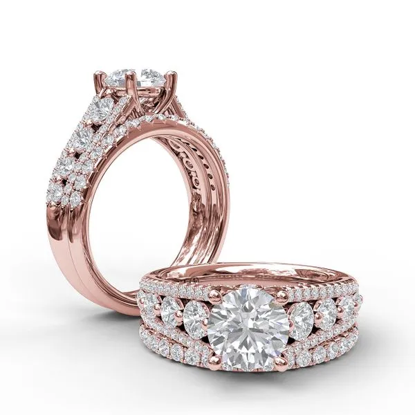 Couture Chunky Engagement Ring Image 4 The Diamond Center Claremont, CA