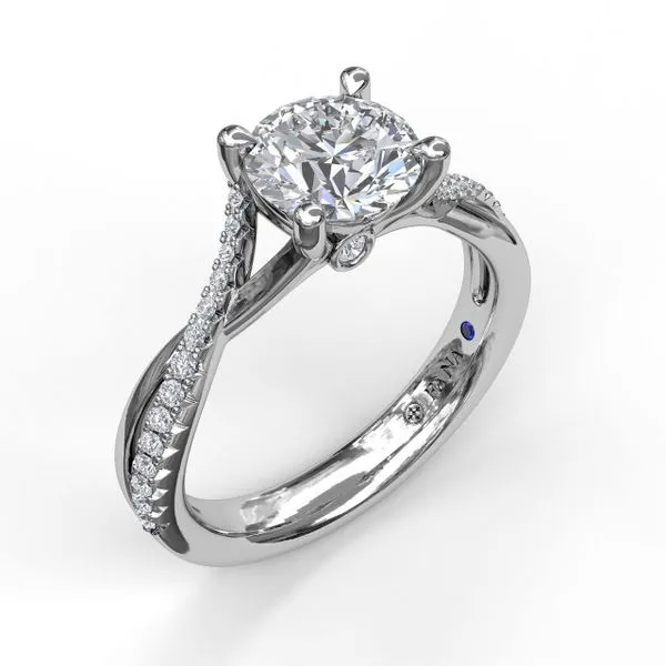Alternating Diamond Twist Engagement Ring The Diamond Center Claremont, CA
