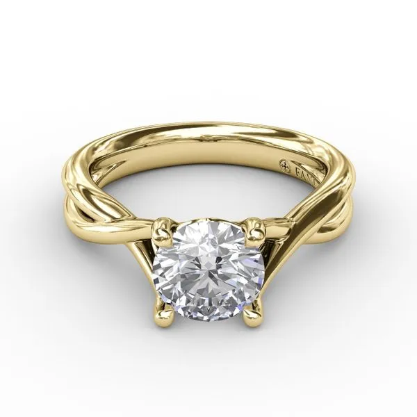 Infinity Solitaire Engagement Ring Image 3 Steve Lennon & Co Jewelers  New Hartford, NY