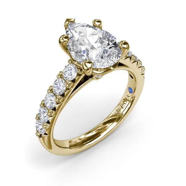 Handset Pear Diamond Engagement Ring Molinelli's Jewelers Pocatello, ID
