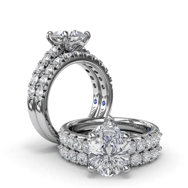 Handset Pear Diamond Engagement Ring Image 4 Quenan's Fine Jewelers Georgetown, TX