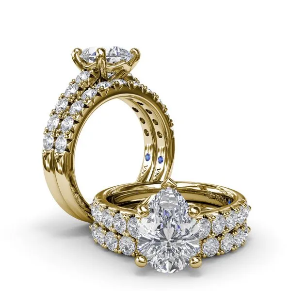 Handset Pear Diamond Engagement Ring Image 4 The Diamond Center Claremont, CA