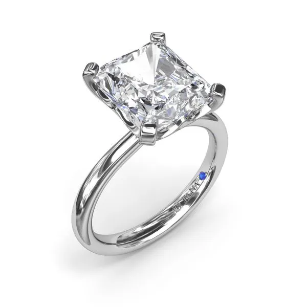 Timeless Radiant Cut Solitaire Engagement Ring Quenan's Fine Jewelers Georgetown, TX