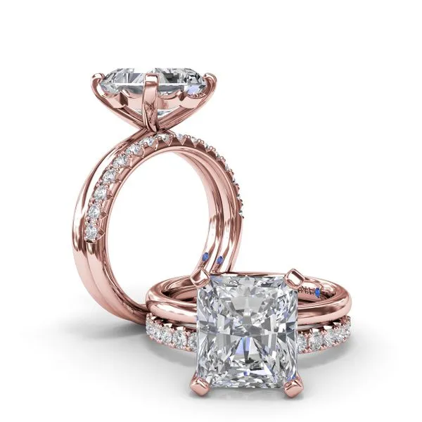 Timeless Radiant Cut Solitaire Engagement Ring Image 4 Moore Jewelers Laredo, TX