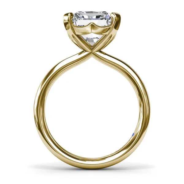 Timeless Radiant Cut Solitaire Engagement Ring Image 2 Quest Fine Jewelers Fairfax, VA