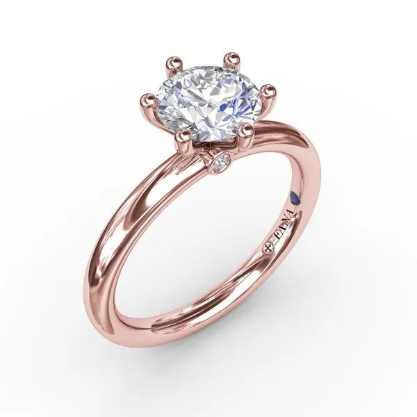 Classic Six-Prong Round Diamond Solitaire Engagement Ring Quest Fine Jewelers Fairfax, VA