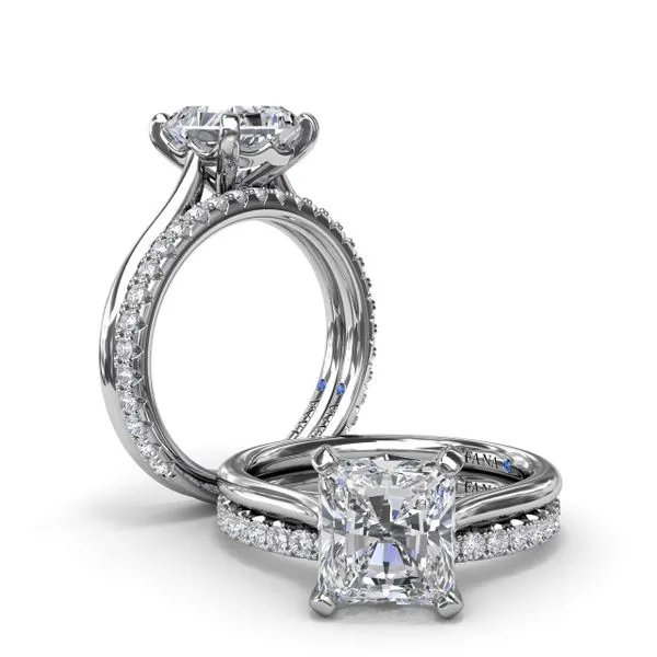 Precious Radiant Solitaire Diamond Engagement Ring  Image 4 Jim's Jewelers Tyler, TX