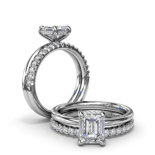 Exceptionally Striking Diamond Engagement Ring  Image 4 Steve Lennon & Co Jewelers  New Hartford, NY