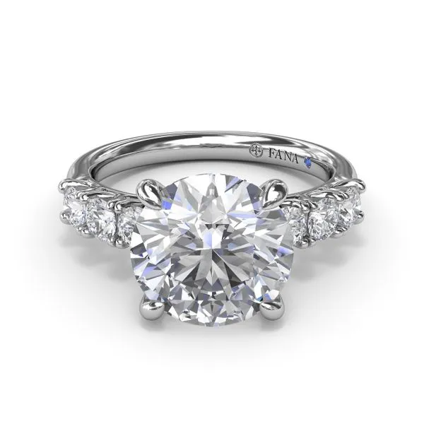 Shimmering Round Diamond Engagement Ring Image 2 Steve Lennon & Co Jewelers  New Hartford, NY
