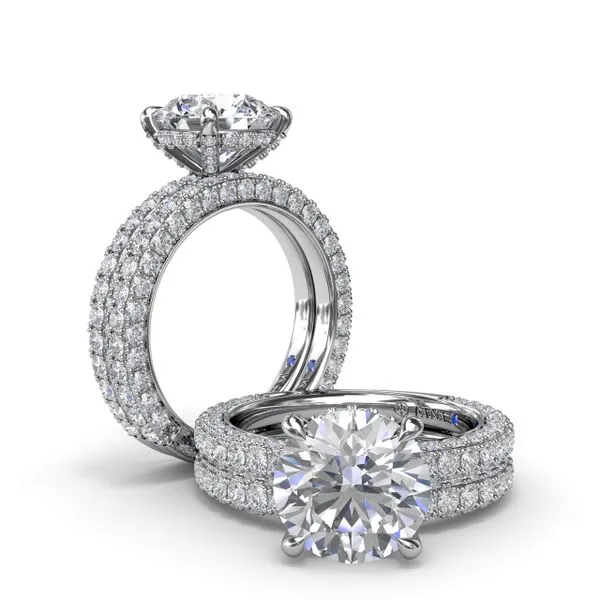 Angelic Solitaire Diamond Engagement Ring  Image 4 Castle Couture Fine Jewelry Manalapan, NJ