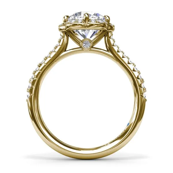 Blossoming Halo Diamond Engagement Ring  Image 3 The Diamond Center Claremont, CA