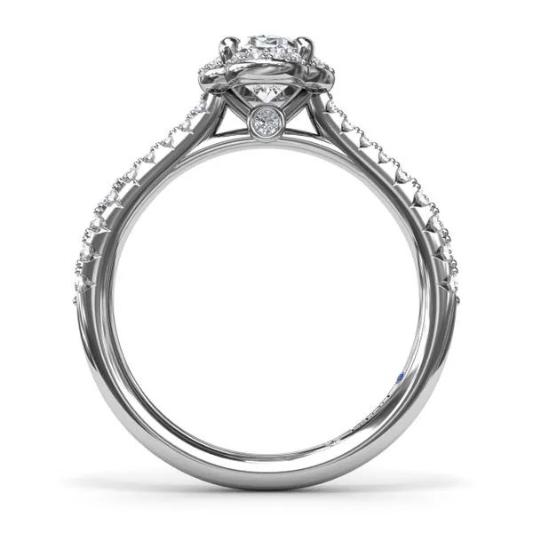 Blossoming Oval Diamond Engagement Ring  Image 3 Steve Lennon & Co Jewelers  New Hartford, NY