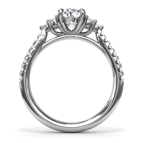 Clustered Diamond Engagement Ring  Image 3 Graham Jewelers Wayzata, MN