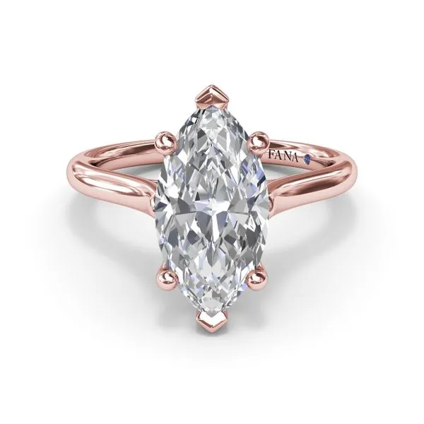 Sparkling Marquise Solitaire Diamond Engagement Ring  Image 3 Jim's Jewelers Tyler, TX