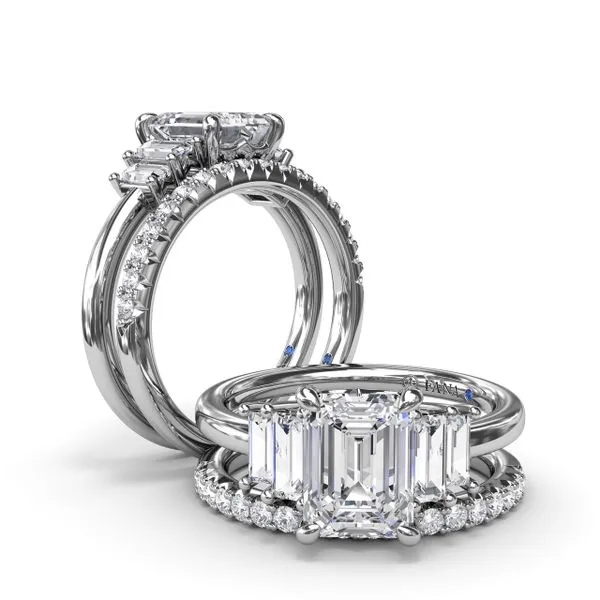 Bold and Beautiful Five Stone Engagement Ring  Image 4 Steve Lennon & Co Jewelers  New Hartford, NY