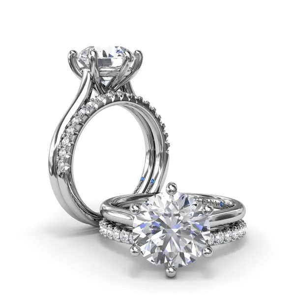 Six Prong Diamond Engagement Ring Image 4 Quest Fine Jewelers Fairfax, VA