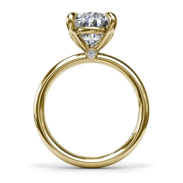 Five Prong Engagement Ring  Image 3 Castle Couture Fine Jewelry Manalapan, NJ