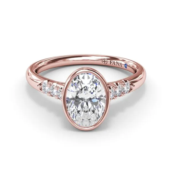 Beautiful Bezel Set Engagement Ring  Image 2 Quest Fine Jewelers Fairfax, VA