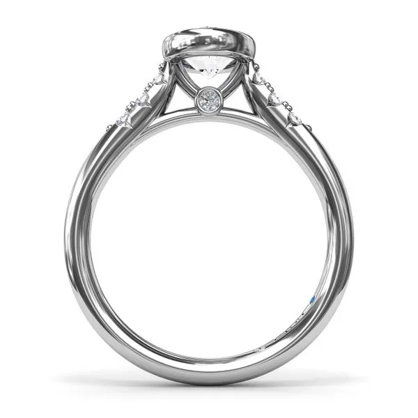 Beautiful Bezel Set Engagement Ring  Image 3 Steve Lennon & Co Jewelers  New Hartford, NY