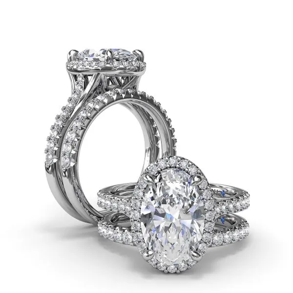 Majestic Halo Diamond Engagement Ring  Image 4 Graham Jewelers Wayzata, MN