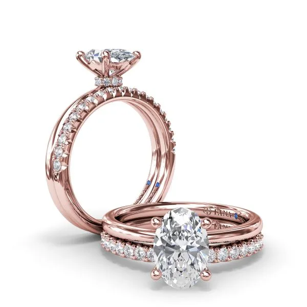 Hidden Halo Engagement Ring  Image 4 Steve Lennon & Co Jewelers  New Hartford, NY