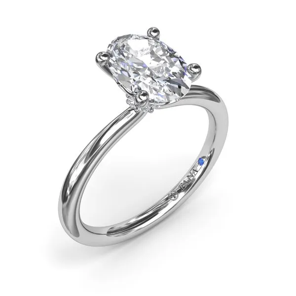 Hidden Halo Engagement Ring  Castle Couture Fine Jewelry Manalapan, NJ