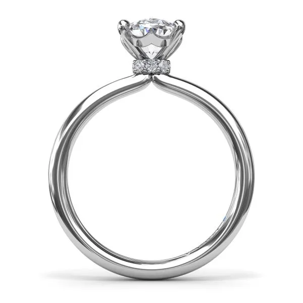 Hidden Halo Engagement Ring  Image 3 Steve Lennon & Co Jewelers  New Hartford, NY