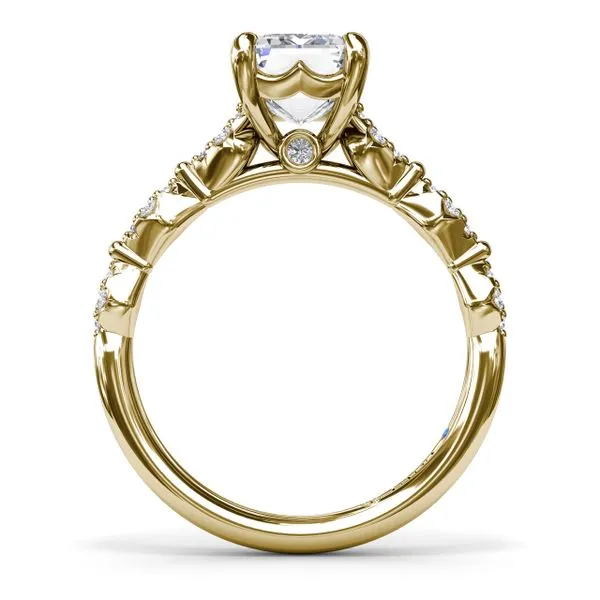 Modern Vintage Diamond Engagement Ring Image 3 Steve Lennon & Co Jewelers  New Hartford, NY