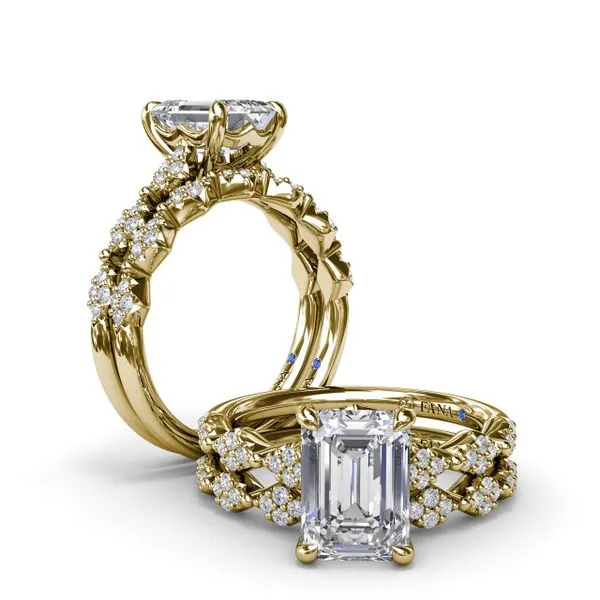 Modern Vintage Diamond Engagement Ring Image 4 Steve Lennon & Co Jewelers  New Hartford, NY