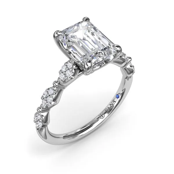 Modern Vintage Diamond Engagement Ring Steve Lennon & Co Jewelers  New Hartford, NY