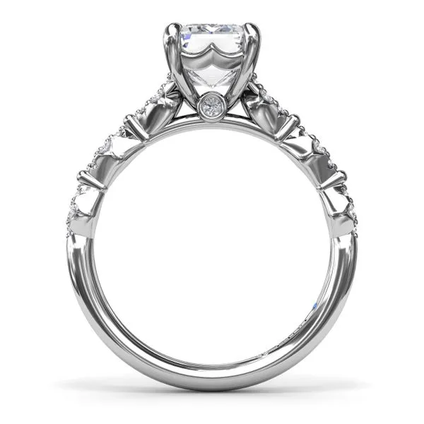 Modern Vintage Diamond Engagement Ring Image 3 Steve Lennon & Co Jewelers  New Hartford, NY