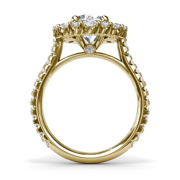 Floral Cluster Diamond Engagement Ring Image 3 Molinelli's Jewelers Pocatello, ID