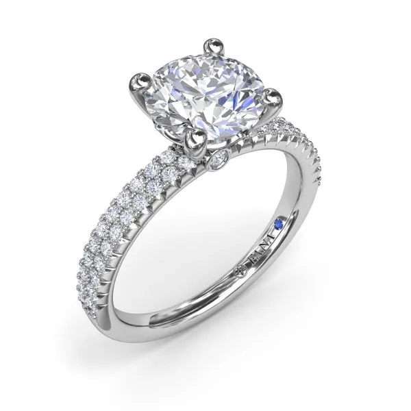 Pavé Diamond Engagement Ring  Steve Lennon & Co Jewelers  New Hartford, NY