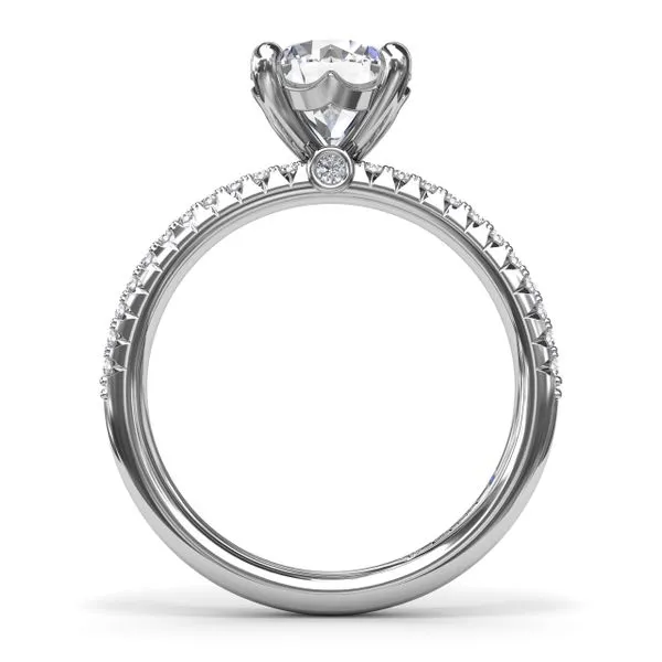 Pavé Diamond Engagement Ring  Image 3 The Diamond Center Claremont, CA