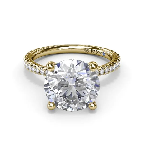 Hidden Halo Diamond Engagement Ring  Image 2 Steve Lennon & Co Jewelers  New Hartford, NY