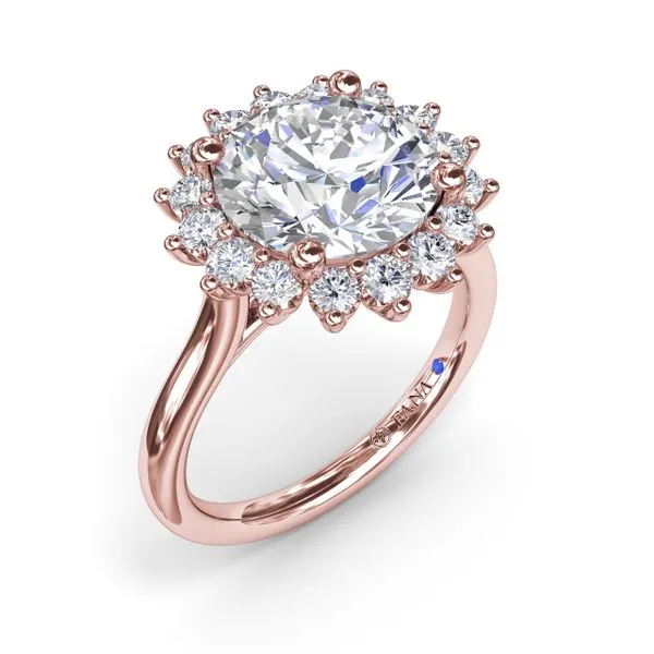 Floral Diamond Engagement Ring Steve Lennon & Co Jewelers  New Hartford, NY