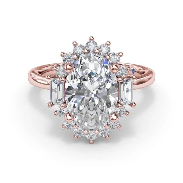 Modern Edge Diamond Engagement Ring Image 2 Steve Lennon & Co Jewelers  New Hartford, NY