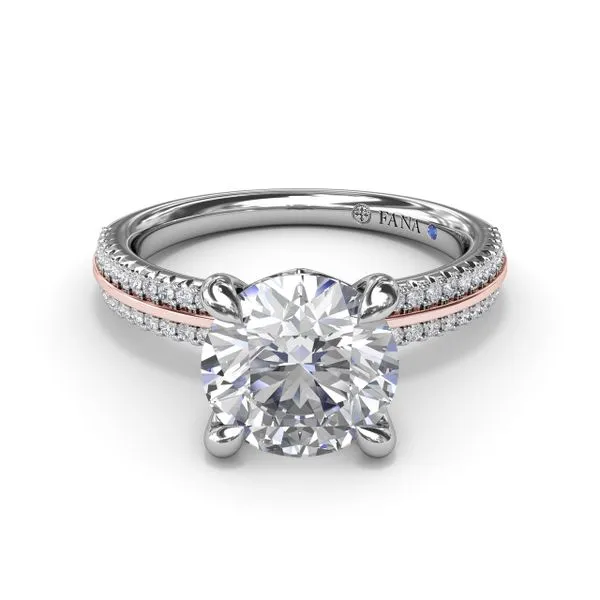 Two-Toned Diamond Engagement Ring  Image 2 The Diamond Center Claremont, CA