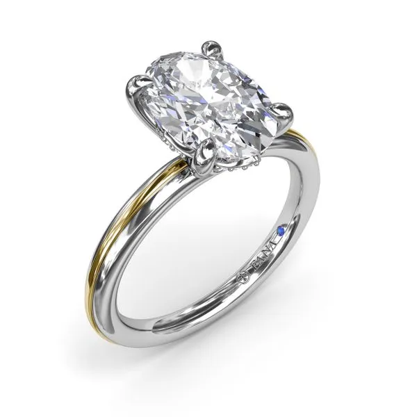 Two-Toned Engagement Ring  Castle Couture Fine Jewelry Manalapan, NJ