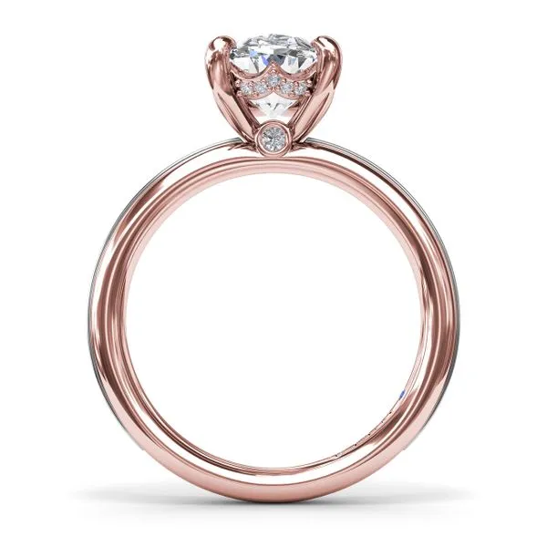 Two-Toned Engagement Ring  Image 3 Steve Lennon & Co Jewelers  New Hartford, NY