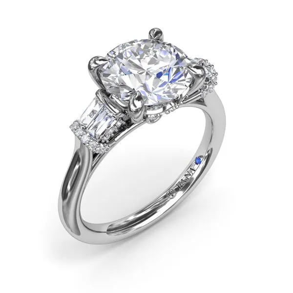 Double Baguette Diamond Engagement Ring  The Diamond Center Claremont, CA