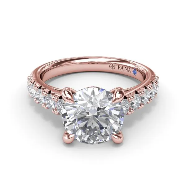 Double Prong Diamond Engagement Ring Image 2 Steve Lennon & Co Jewelers  New Hartford, NY