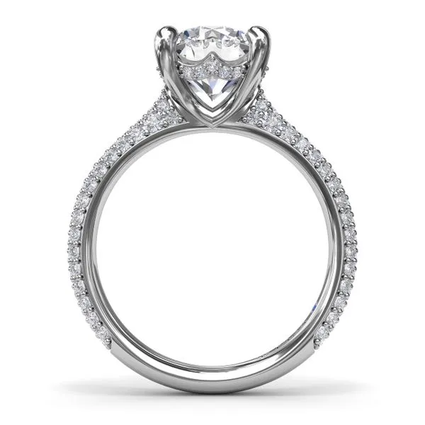 Tapered Pavé Diamond Engagement Ring Image 2 Molinelli's Jewelers Pocatello, ID